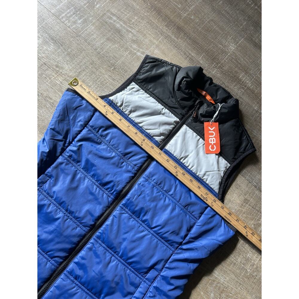 Cutter & Buck CBUK Womens Puffer Vest L Blue Black Quilted Full Zip Outdoor NWT - Picture 6 of 12